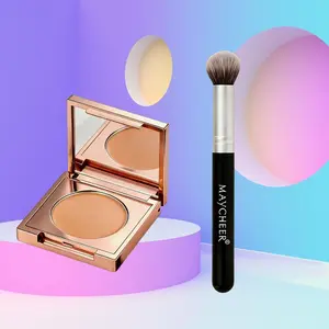 MAYCHEER - Soft Matte Waterproof Concealer Set (2-Piece Set & Free Brush) Color-Correcting CC Eye Concealer Soft Matte Concealer Lightweight Matte Finish Waterproof & Sweat-Resistant Long-Lasting Wear Cosmetic  Flawless Makeup Kit