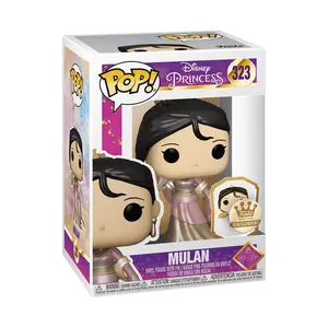Funko Pop! Disney - Mulan (Gold) with Pin #323 Exclusive (Sticker may vary) Collectible Pop Vinyl Figure