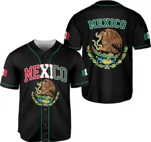 Mexico Baseball Jersey Shirts, Jersey De Mexico Flag Jersey for Men Women Youth Kid, Mexican Eagle Unisex Shirt Sports Gifts #6