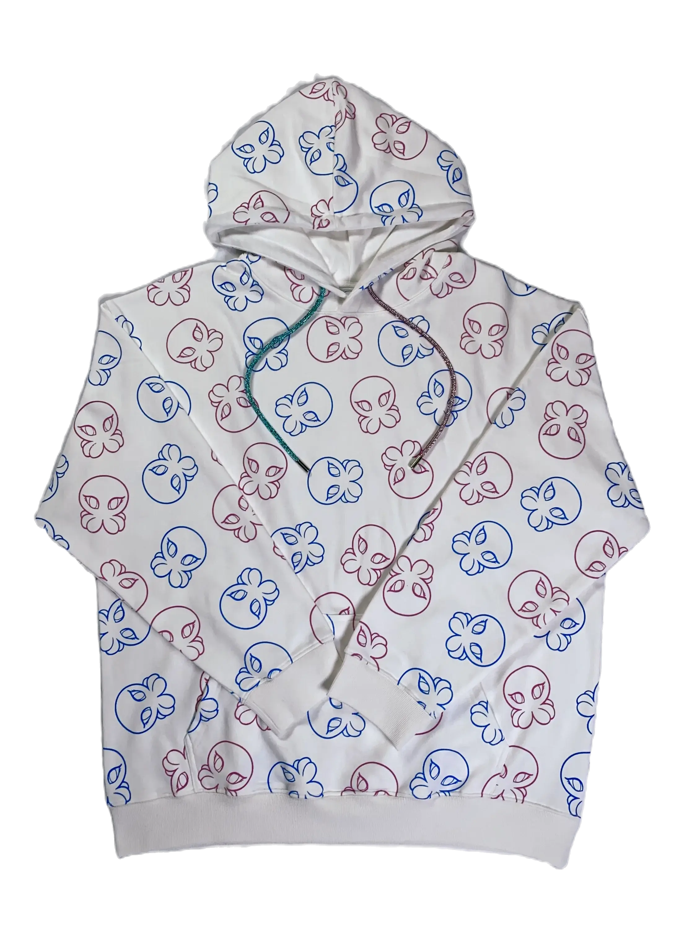Octo Hoodie Pink & Blue Vibrant Octopus Theme Soft Fabric Casual Wear Gift Idea Comfortable Material Versatile Style