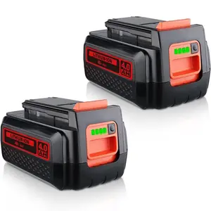 2 Packs Replacement for Black and Decker 40V 4000mAh Lithium Battery LBX2040 LBX36 LBXR36 LBXR2036 LST540 LST136W Cordless Power Tools