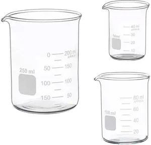Glass Measuring Low Form Beaker Set