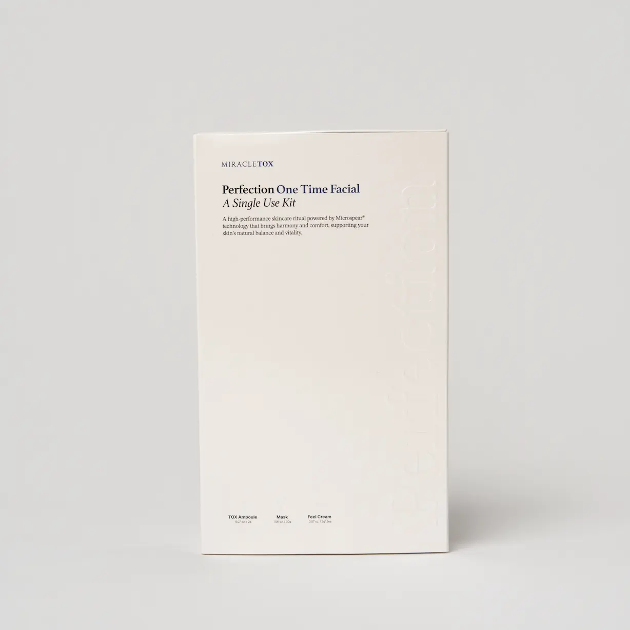 PERFECTION ONE TIME FACIAL Liquid Microneedling Miracletox Tox Ampoule with Microspear® Technology for Hydration & Brightening