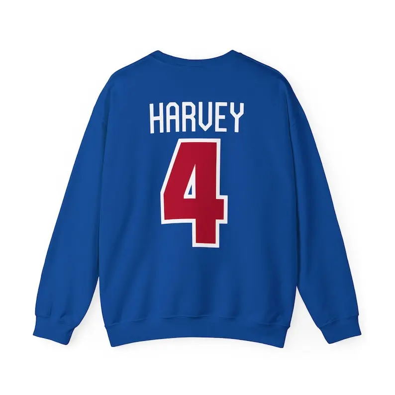 USA HOCKEY Caroline Harvey #4 Gold Medal Heavy-Blend Crewneck Unisex Sweatshirt