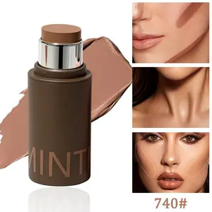 This sculpting Makeup Buildable Bronzer bronzing body stick is versatile and can be used on the face, body, and collarbone. Its soft matte texture adheres well to the skin, providing natural color without looking cakey.