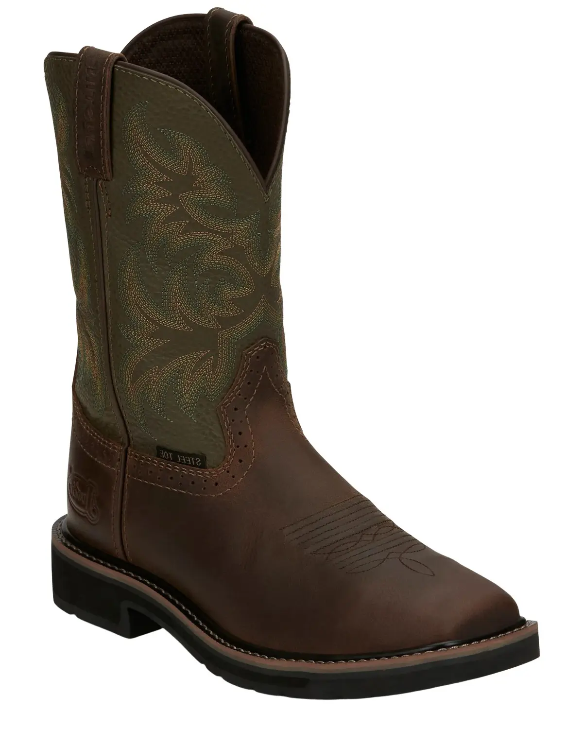 Justin Men's Men'S Driller Western Work Boot Steel Toe - Se4688