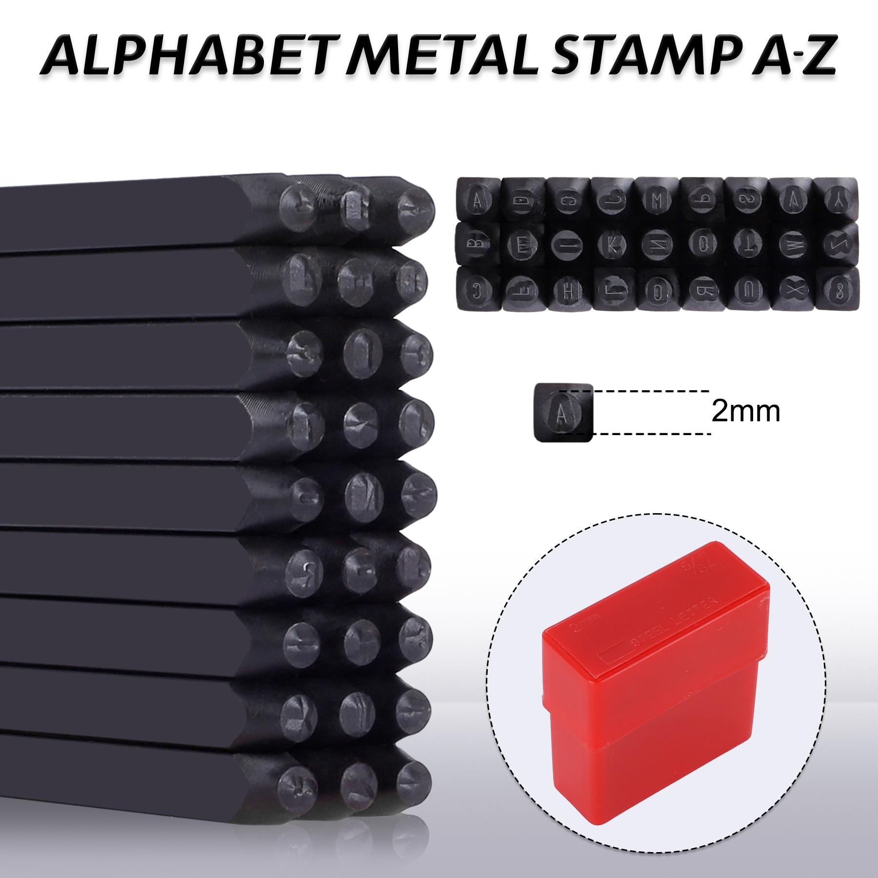 Jewelry Stamping Kit with A-Z Letter Stamps, Ring Sizer, Hammer & Polishing Tools - Complete Jewelry Making Set for Metal Stamping & DIY Jewelry