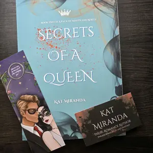 Signed copy of 'Secrets of a Queen' Book Two of A Pack of Misfits and Rebels by Kat Miranda~ Indie Romance Author (Paranormal Romance) Bookmark included!
