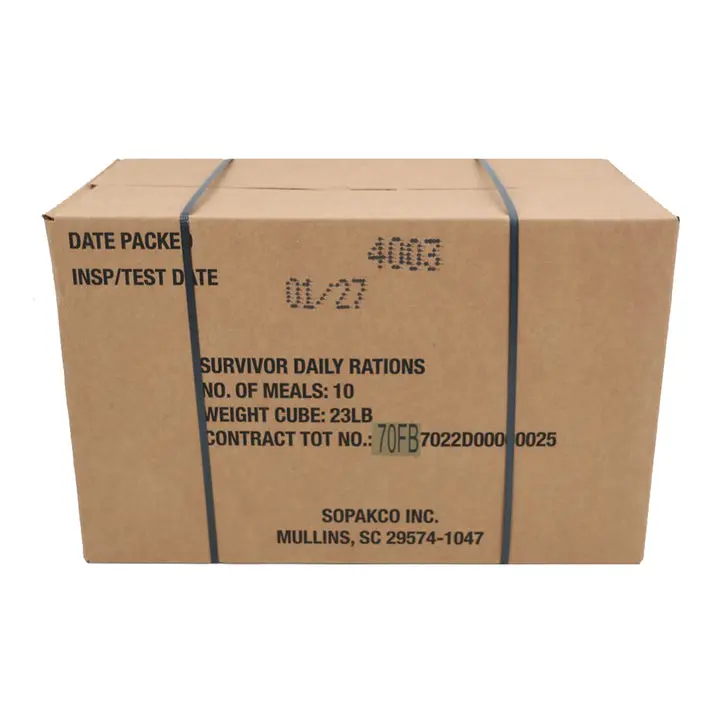 SDR & HDR Ready-to-Eat Emergency Meals - Insp. 01/2027 - Optional 10 or 20 Heaters