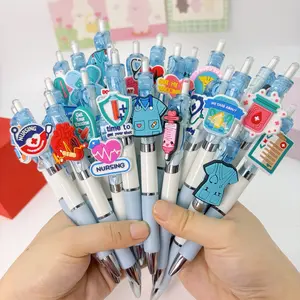 20/30pcs Blue and Medical Care Gel Pen, Fast Drying, Quick Dry Pens, Elegant Design, Creative Writing Tools, Nurse Doctor Signature Pen, Office Use