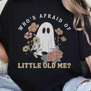 Who's Afraid Of Little Old Me Halloween Shirt, Comfor Colors Shirt, Taylor Halloween Ghost Shirt, Halloween Eras Sweatshirt, Fall T-Shirt, Cute Ghost Tee, Gift For Her