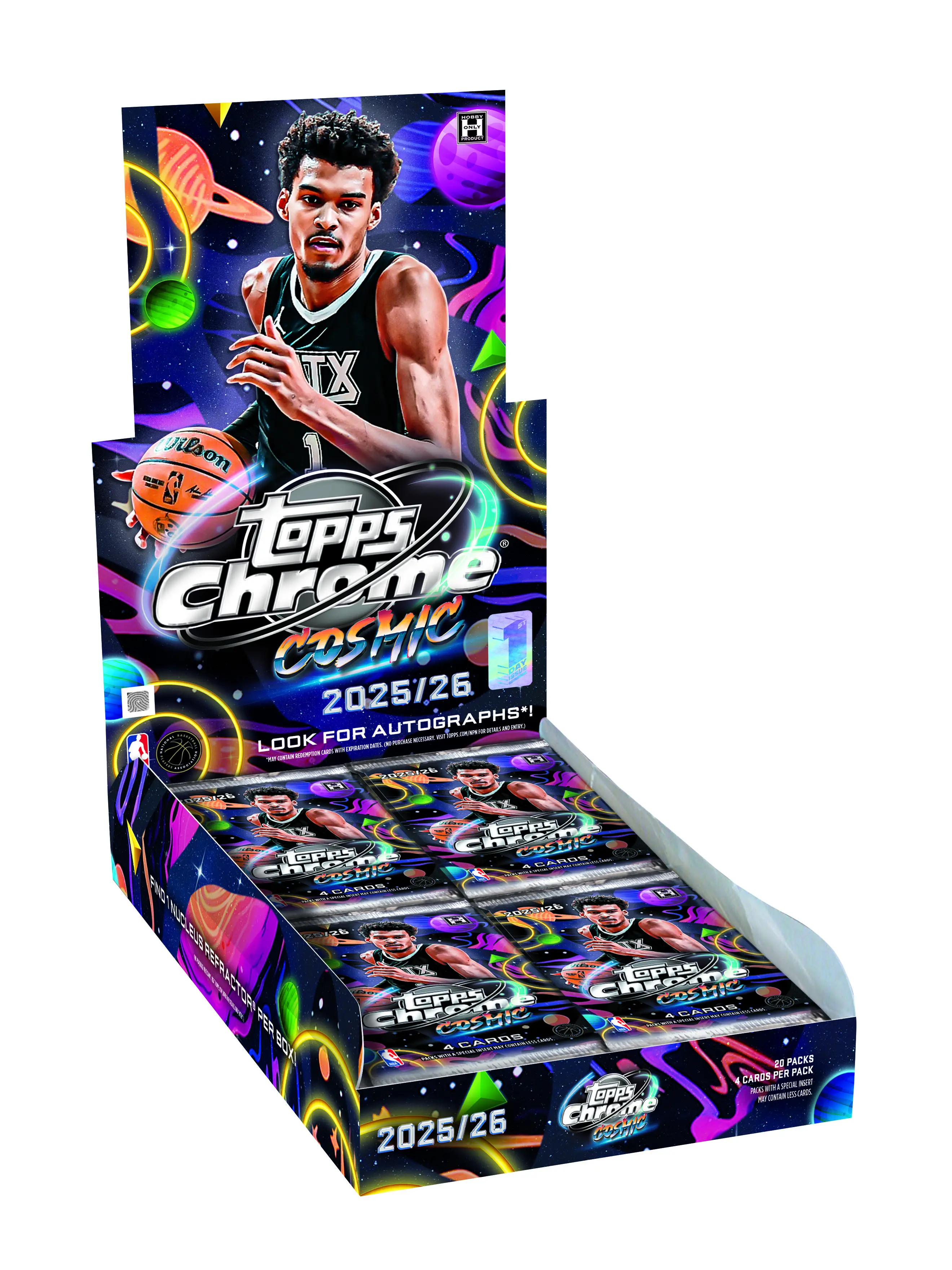 2025-26 Topps Cosmic Chrome NBA Basketball Hobby Box or Pack