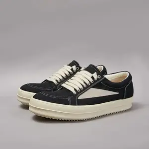 Men Twill Canvas Low Top Casual Shoes Women Sneaker Men Lace Up Black Canvas Shoes Retro Flat Sneakers trendy all-match sneaker new running shoes Footwear Closed Boy Leather Training Trainer