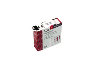 Smead 67097 A-Z Color-Coded Bar-Style End Tab Labels, Letters Mc, Brown, 500/Roll