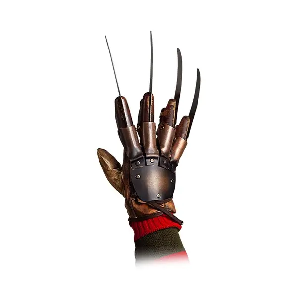 A Nightmare on Elm Street Dream Warriors Replica Glove, Creepy Copper Halloween Aesthetic Collectible Accessory for Festive & Party Use
