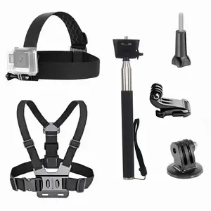 Universal Action Camera Accessories Kit Head Strap Mount/Chest Harness/Selfie Stick for Gopro Hero 13 12 11 11 Insta360