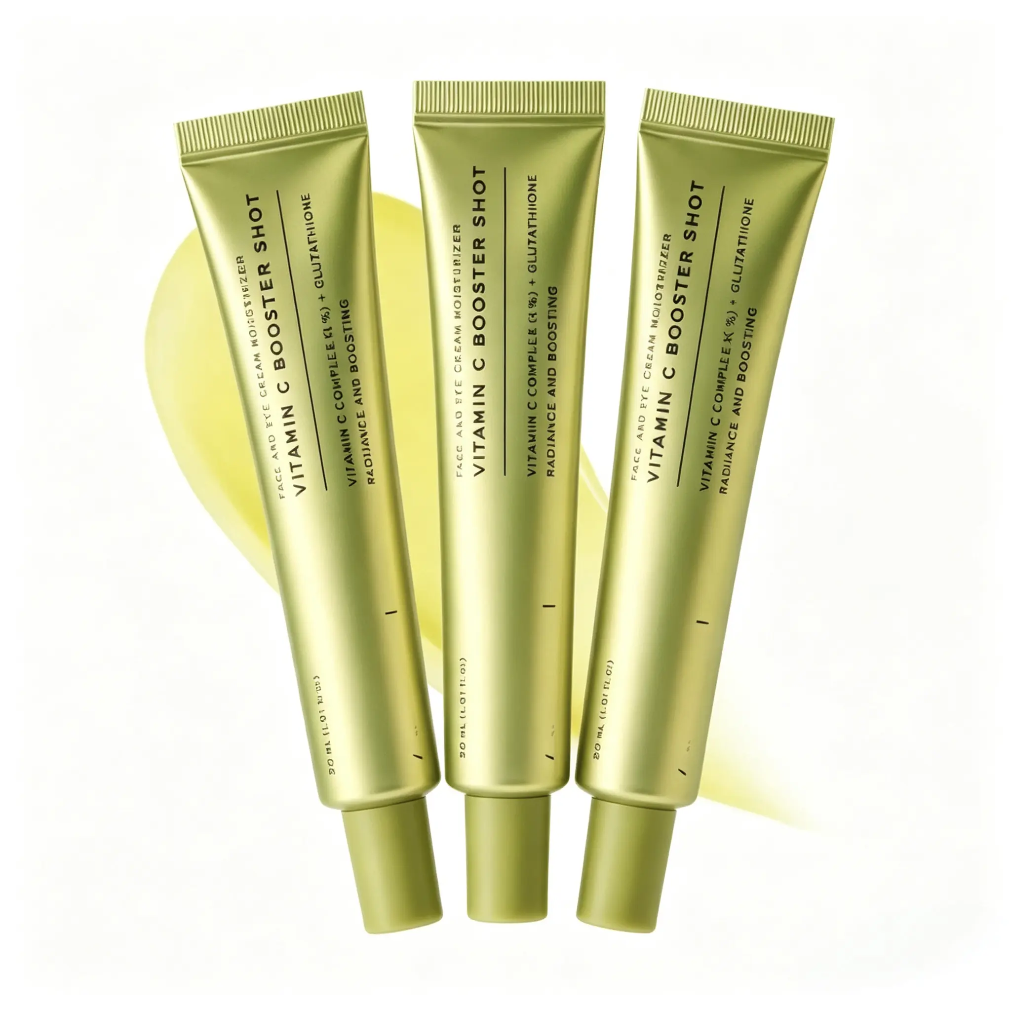Arencia Vitamin C Booster Shot Moisturizer Cream Multi-Count Pack, Anti-Dullness Face & Eye Cream Infused With Glutathione for Gentle Lightening