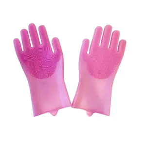 1 Pair Pet Finger Cover, Silicone Pet Grooming Gloves, Pet Massage Tools for Bath, Grooming Supplies