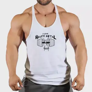 Heavy Metal Gym Shirt Stringer Tank Top Bodybuilding Gym Golds Gym Fitness, Men's Stringer Tanktop