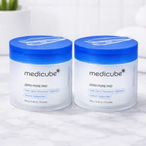 Medicube Zero Pore Pad, Gentle AHA BHA Exfoliating Toner Pads for Sensitive Skin, with Panthenol & Hyaluronic Acid, 70 Count