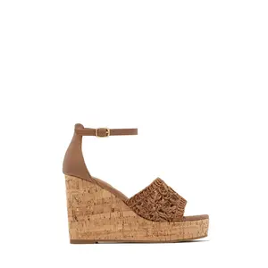 Paradise Nights Platform Wedges - Tan