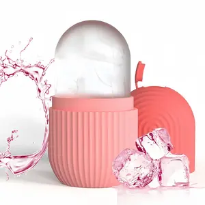 LMMAKE 1Pc Ice Face Roller Reusable Silicone Mold for All Skin Types Reduce Puffiness Anti Wrinkle Improve Elasticity Facial Beauty Tool