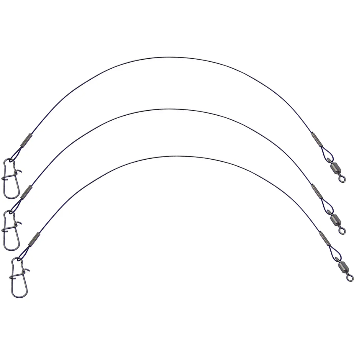 Eagle Claw Fishing Heavy Duty Black 36" Wire Leaders 3-Pack