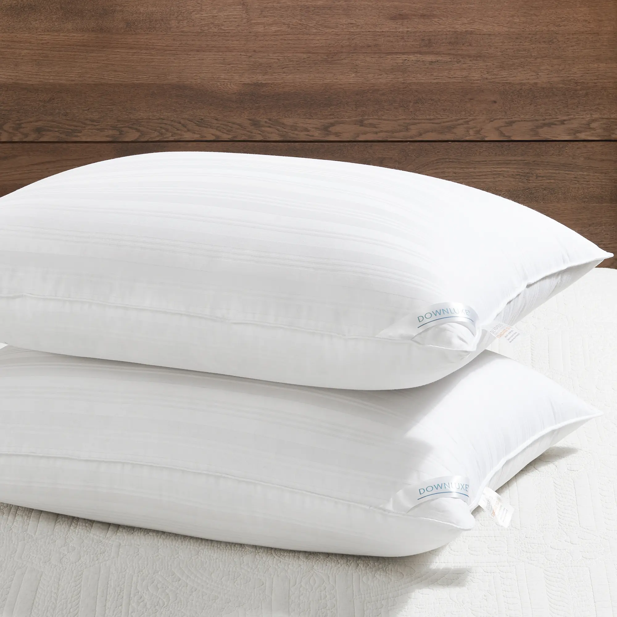 【Back to School】Downluxe Hotel Collection Bed Pillows – Set of 2, Soft & Breathable, Ideal for Back, Stomach, and Side Sleepers,back to school shopping,home decor
