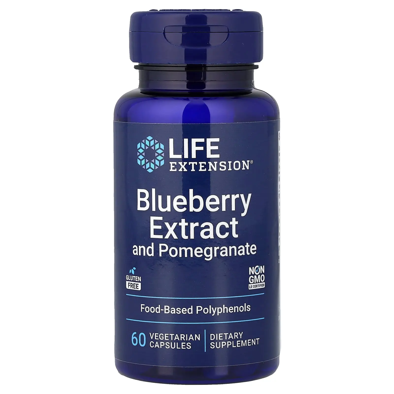 Life Extension Blueberry Extract and Pomegranate, 60 Vegetarian Capsules