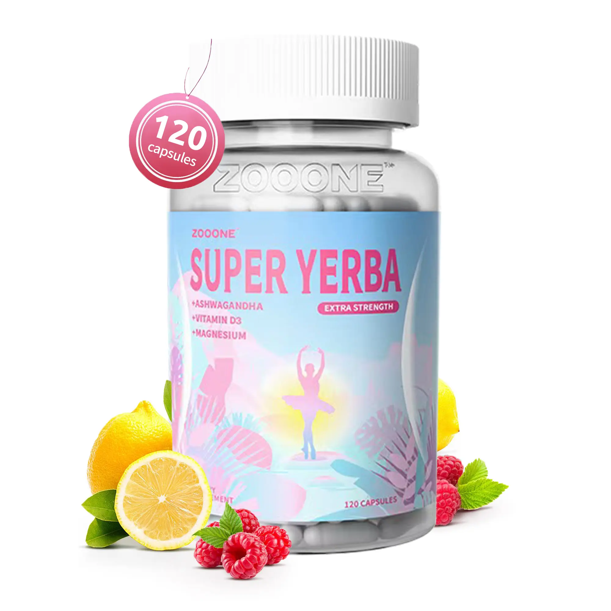 ZOOONE-Yerba mate tea Superblend | Clean Natural Energy | Dietary Supplement |120 Capsules