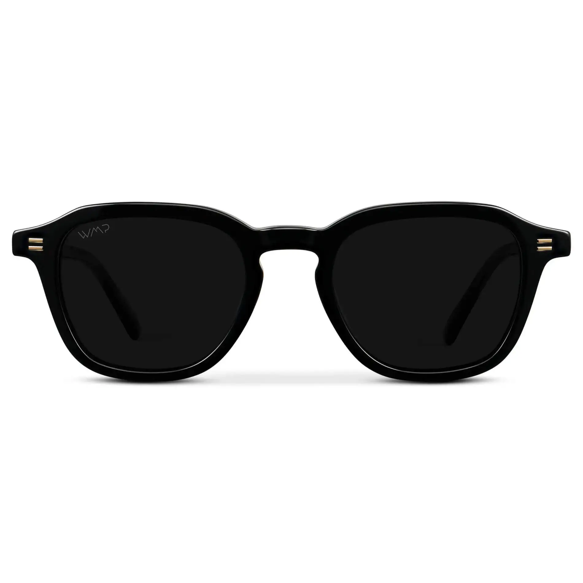 WMP Eyewear Silas Men's Square Sun Protective Eyewear, Mid-Century Acetate Frame with Polarized TAC Lens, 100% UV Protection, Men's Sunglasses, Polarized Lens