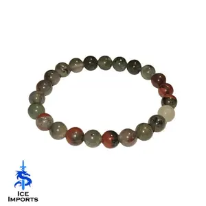 African Bloodstone Gemstone Bracelet | Ice Imports