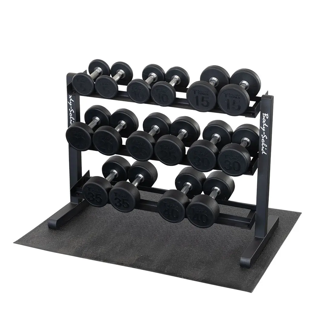 Body-Solid 3-Tier Dumbbell Rack - Durable Design for Versatile Storage of Dumbbells