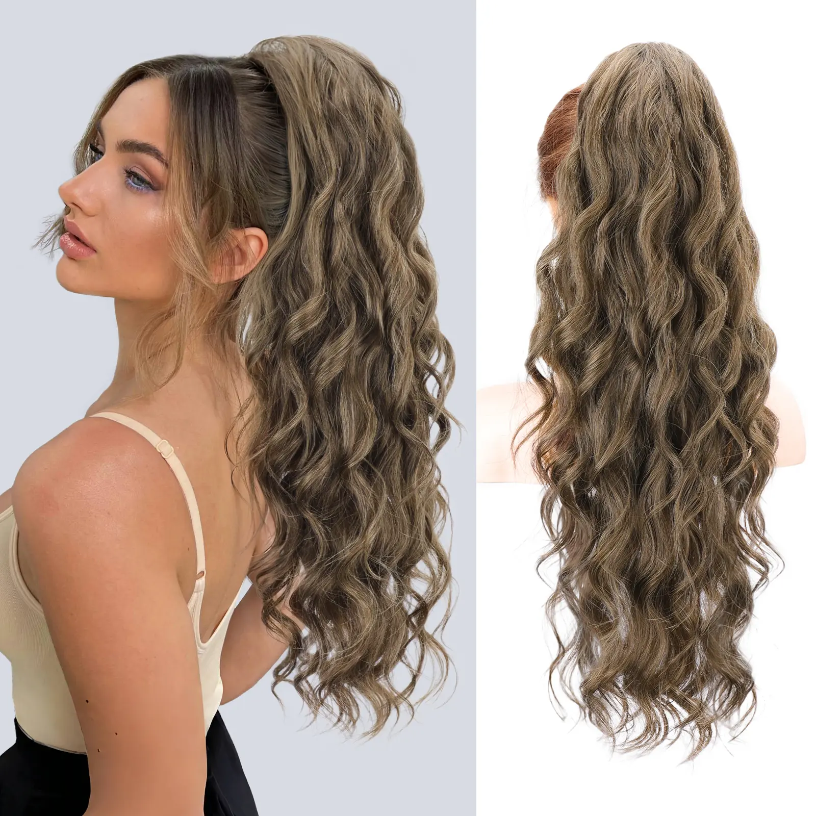 Ash brown mix blonde 