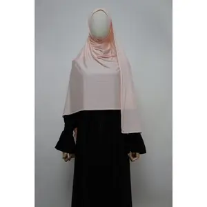 Premium Maxi Jersey Hijab - Light Peach