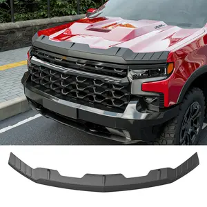 powoq Hood Protector Compatible with 2019-2026 Chevy Silverado Deflector Upgraded TPE Hood Shield Replacement for 2019-2026 Chevy Silverado Accessories