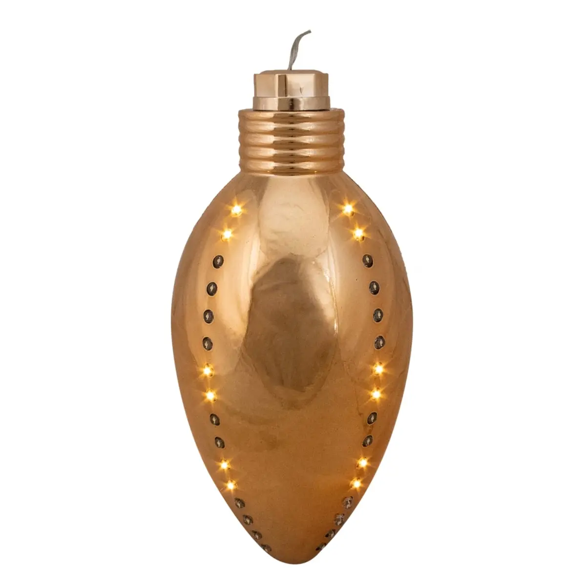 Hofert 33655125 64 Gold LED Ornament Christmas Light - 10 in. Clear Wire