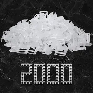 Tile Spacers 1/8, 2000 count DIY Tile Leveling System Clips for Professional Leveler Ceramic Tile and Stone Installation