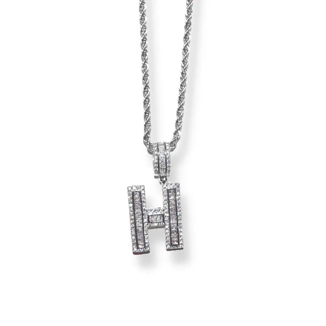 Block Initial Personalized Alphabet Letter Necklace