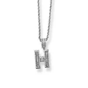 Block Initial Personalized Alphabet Letter Necklace