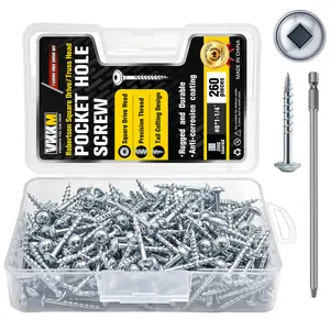 Silver Square Drive Screws – Deck Fence And Wood Flooring Repair Kit Free Square Bit And Storage Box