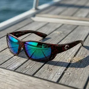 Performance Polarized Fishing Glasses by Costa, UV400 Protection Marine Eyewear, Lightweight Wrap-Around Sunglasses for Boating & Fishing