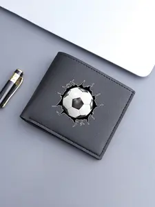 Boys Casual Football Fan Card Holder, Kids Wallet, Durable Wallet. Stylish and practical wallet for boys, ideal for young fans and perfect gifts for football lovers