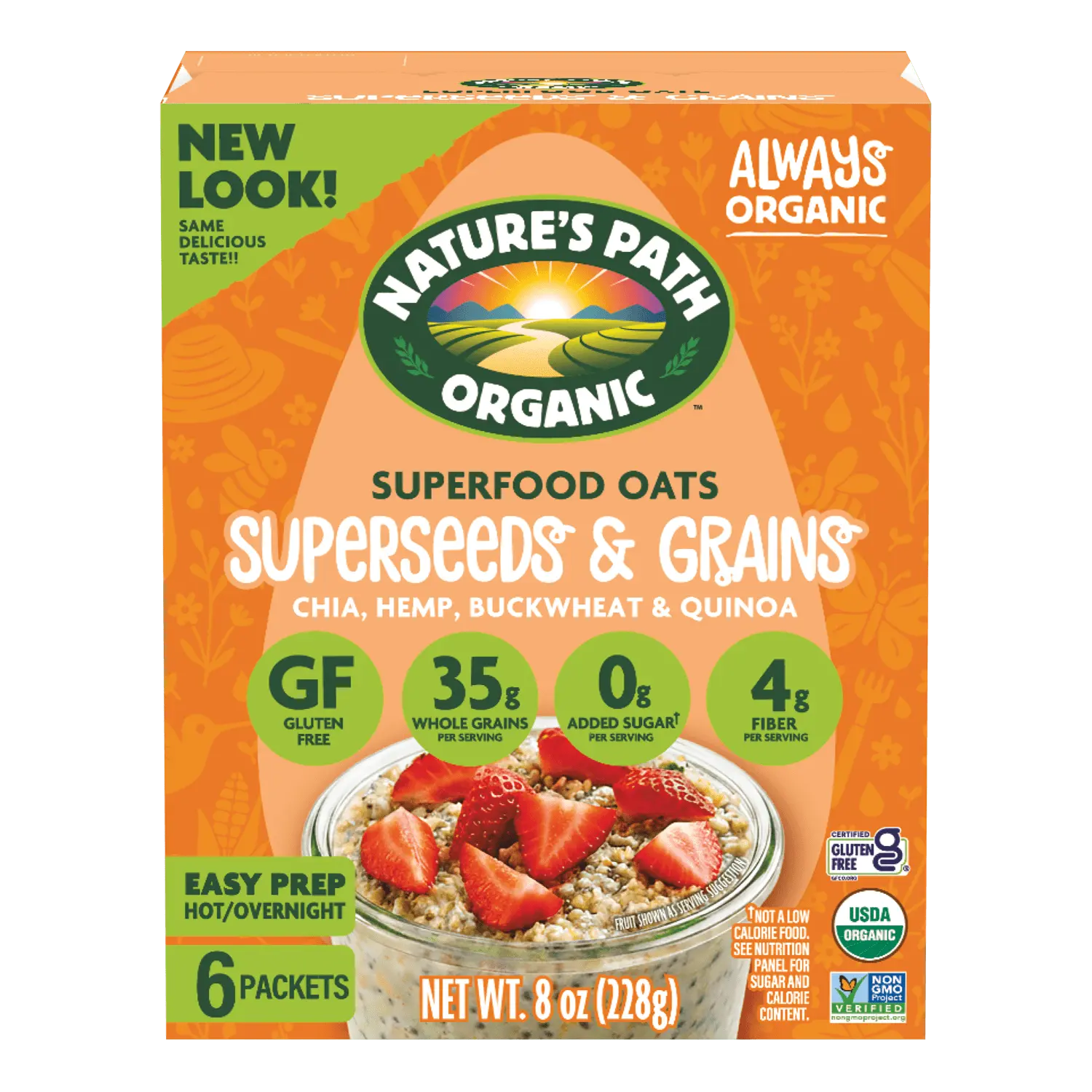 Nature's Path Organic Superseeds & Grains Superfood Gluten Free Instant Oatmeal