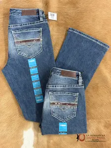 ROCK AND ROLL Medium Vintage Cowhide Emb. Riding BW4R04046