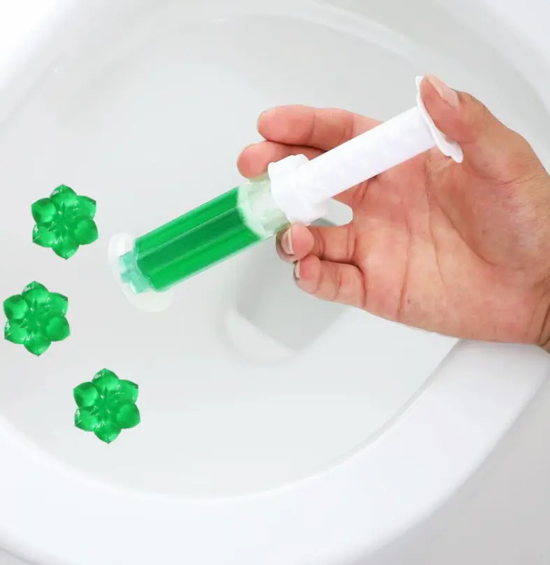 Aroma Gel, Toliet Cleaner, Bathroom aroma deodorizer with multiple scents, featuring a creative freshener design with 84 small flowers and 3x    push rods.