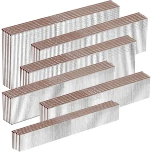 18 Gauge Galvanized Brad Nails Brown T- 6 Sizes 1600-Pack (5/8"+3/4"+1"+1-1/4"+1-1/2"+2"),  Size Project Pack, for Pneumatic, Electric 18GA Brad Nailer