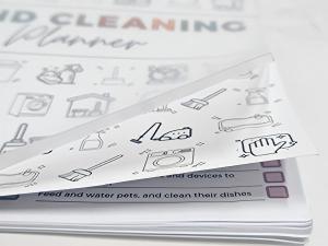 Home Cleaning Guide，Cleaning Hacks Checklist，Easy Home Cleaning Organizer，Chore Chart for Family，Ultimate Spring Cleaning Checklist for Whole House，Useful New Home Gift，Housewarming Gift