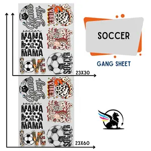 Soccer Life | Premade DTF Transfer Gang Sheet For Graphic Tees