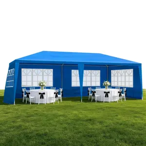 Outdoor Party Tent, Patio Canopy Tent Gazebo with Removable Sidewalls Instant Event Tent for Cater Events Wedding Birthday Pavilion Beach BBQ